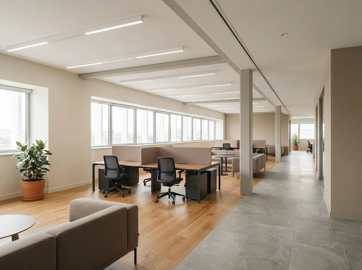 Office floor fit-out, Katowice — after